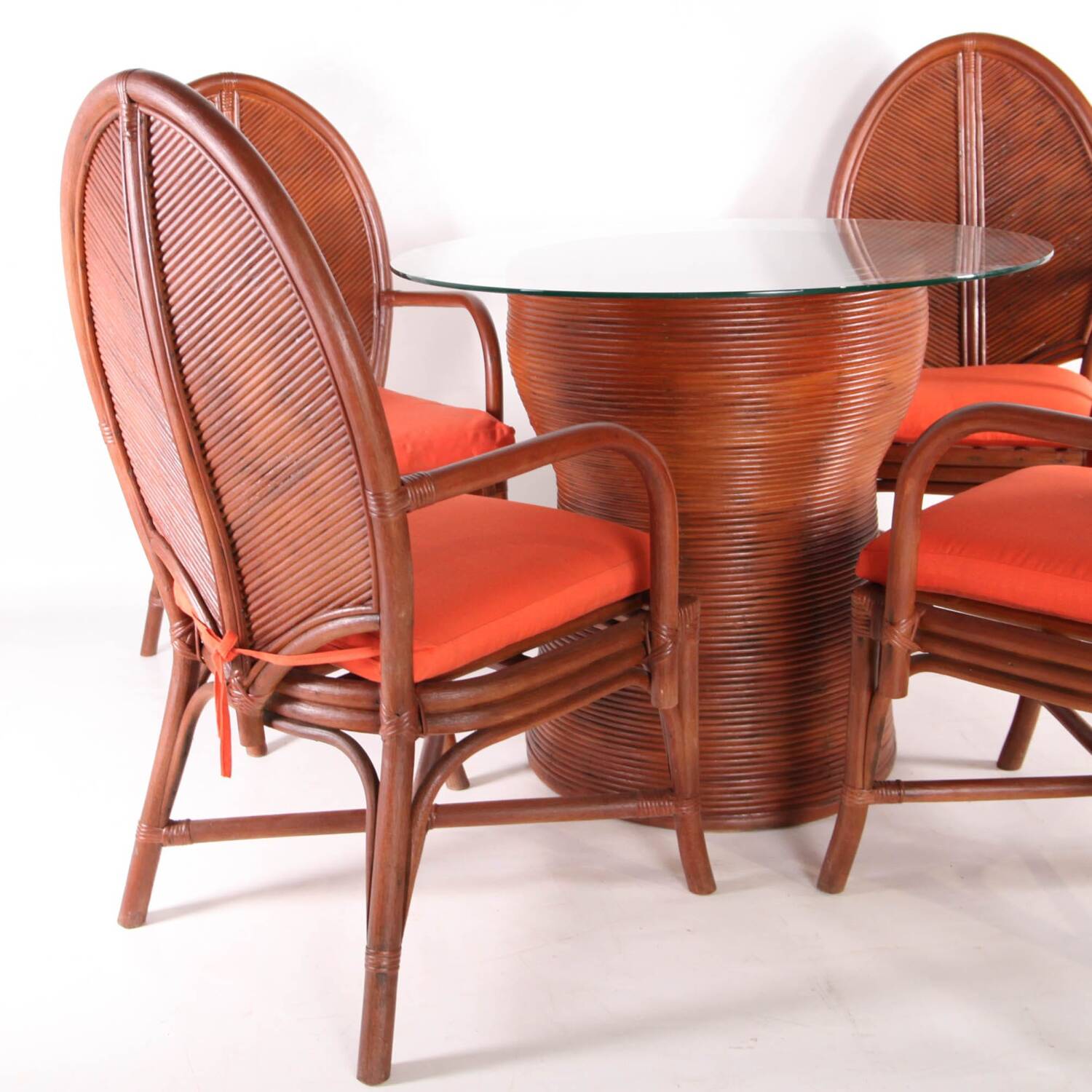 Rattan table and chair set