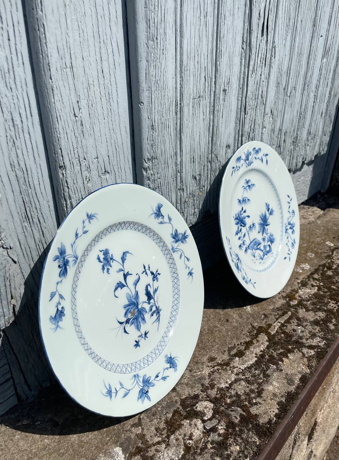Two 18th century porcelain plates from the East India Company