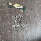 Set of 2 blue wooden Dot stools model 3170 by Arne Jacobsen for Fritz Hansen, 1974