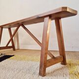 Old wooden farm bench L140