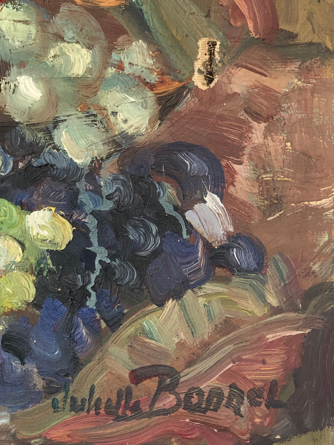 Tableau nature morte fruits