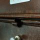 A vintage Roneo industrial flapper from the 1950s with a rusty patina