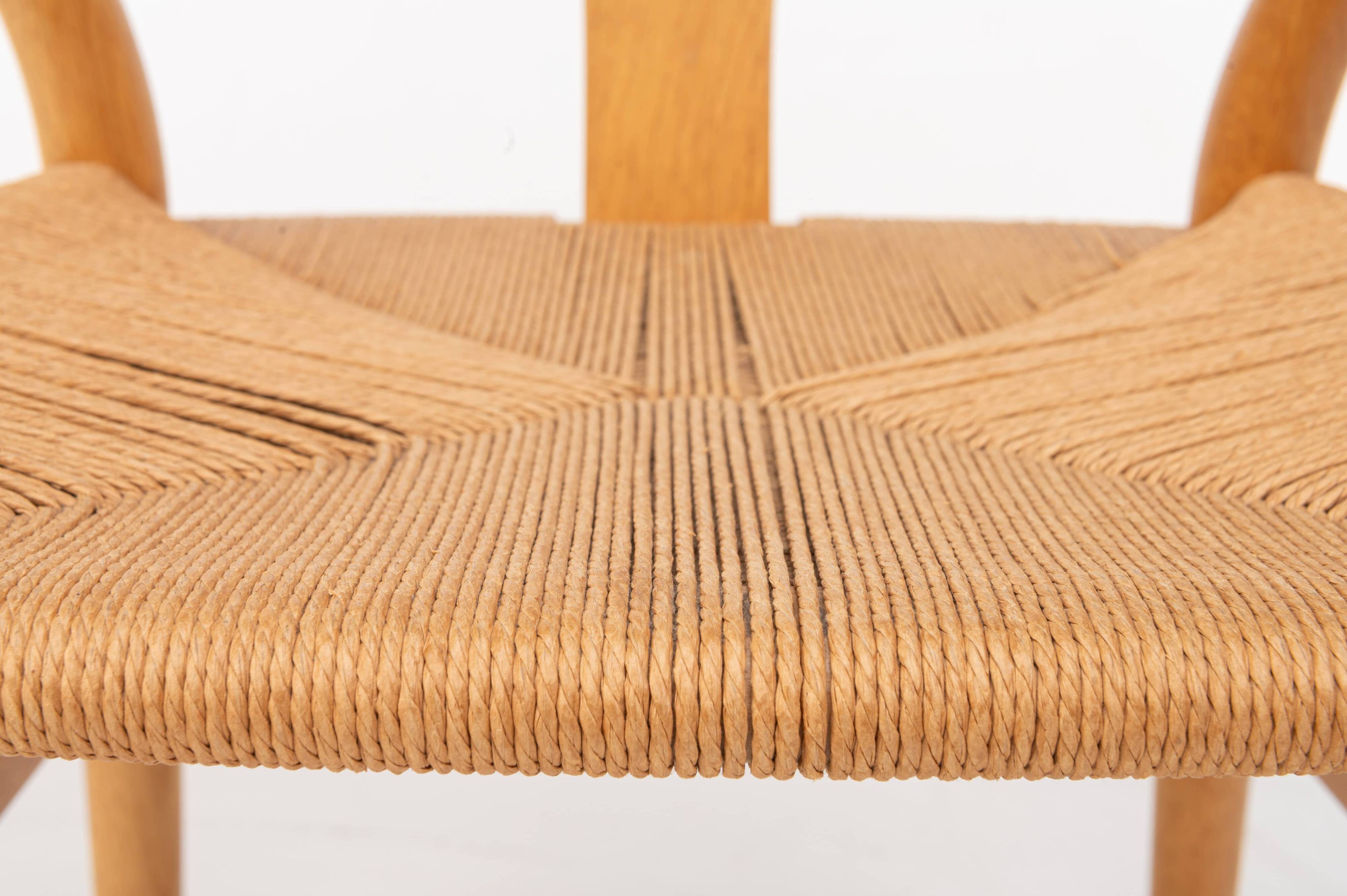 Set of 6 'CH24' wishbone dining chairs by Hans J Wegner for Carl Hansen, De