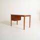 Scandinavian teak desk with sliding drawers, 1960s