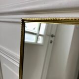 Miroir en laiton doré années 40-50