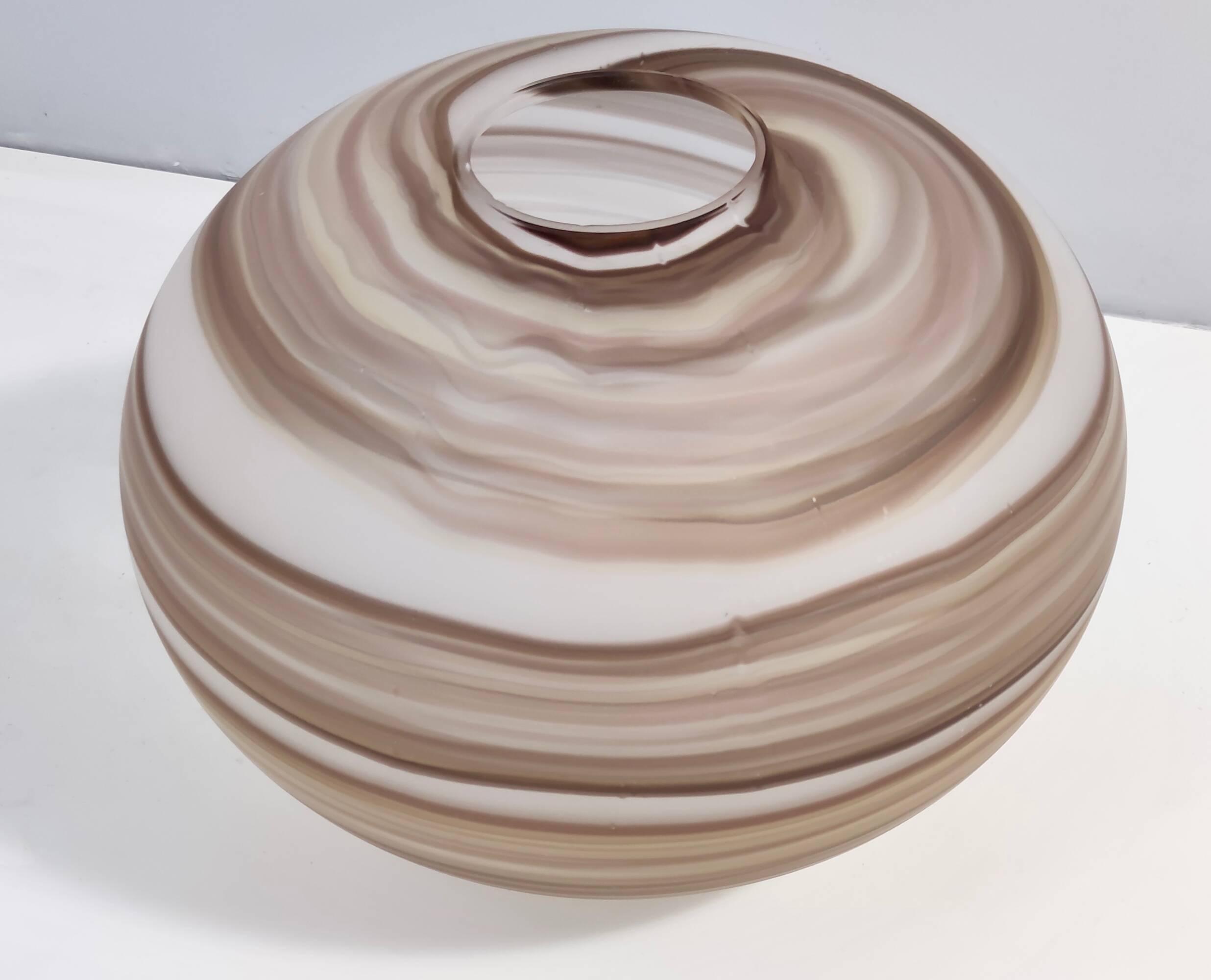 Adjustable Oval Glass Pendant "Giove" by Ludovico Diaz de Santillana for VeArt