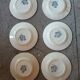 6 Terre de Fer "Lorraine" dessert plates