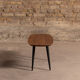 Tinted walnut coffee table with 4 black legs (100x40cm)