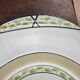 Plat ovale anglais Burleigh Ware – Crème & vert – Made in England