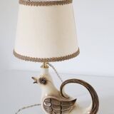 Table lamp, ceramic base "bird" 50s