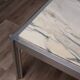 Table basse de Georges Ciancimino en marbre et aluminium, 1970