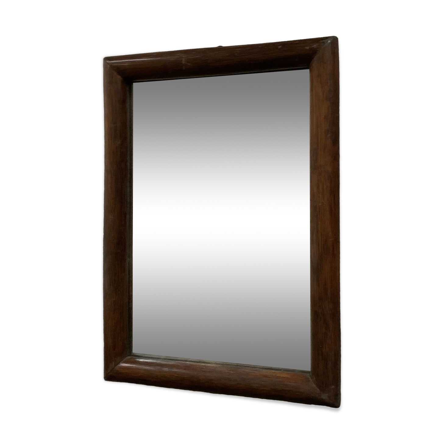 Miroir en bois ancien, 49x34 cm
