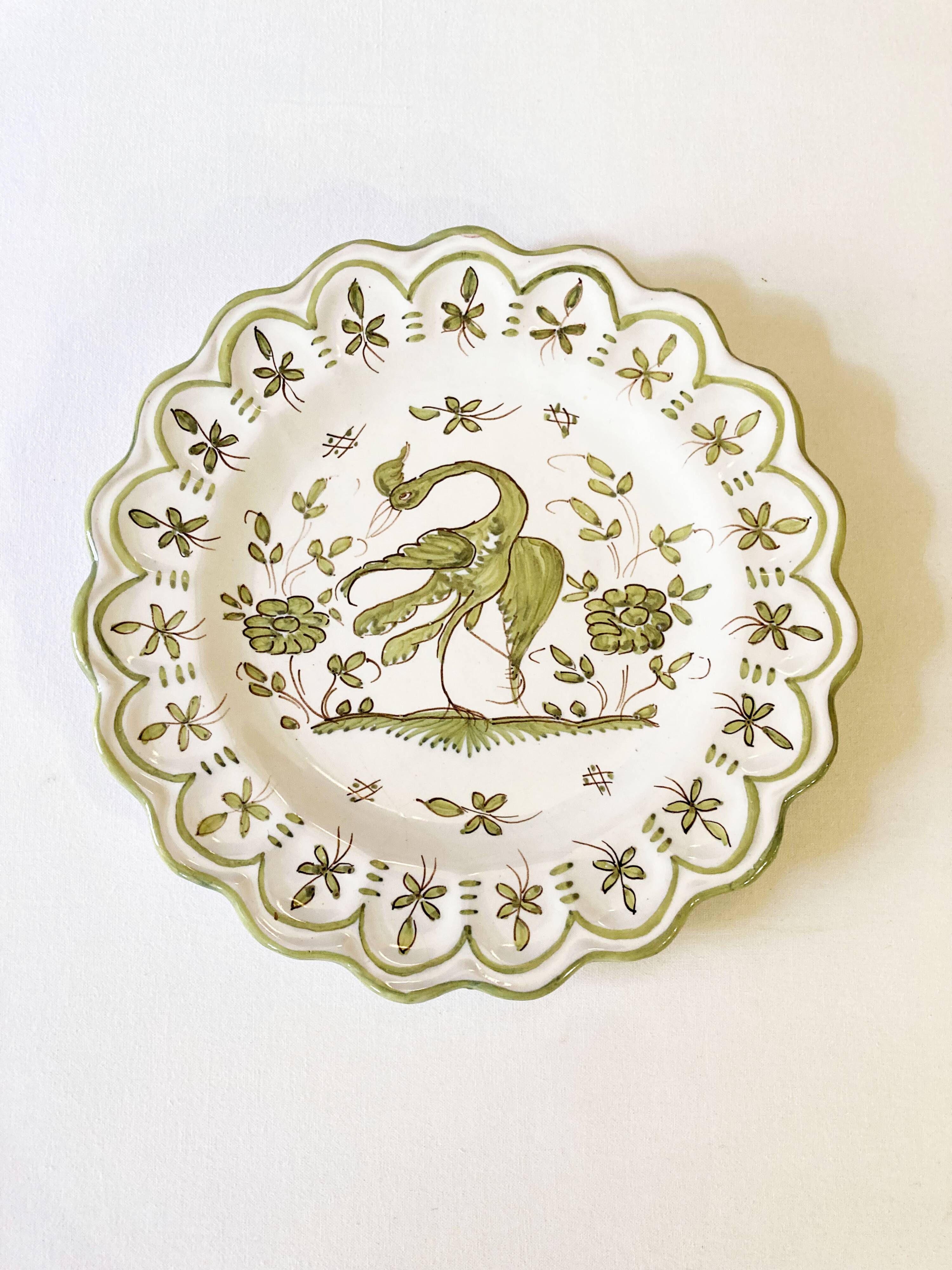 Decorative plate, Martres-Tolosane earthenware