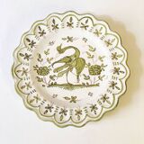 Decorative plate, Martres-Tolosane earthenware