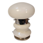 Lampe de table champignon en verre