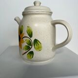 Vintage sunflower teapot Sarreguemines model Farandole H:20cm