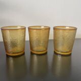 Set of 3 Henkel amber glasses