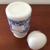 Opaline apothecary pot - container Made in Belgium