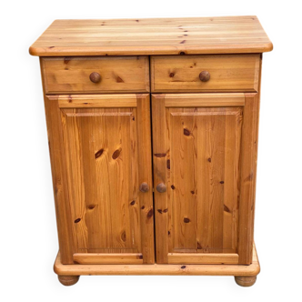 Buffet 2 portes et 2 tiroirs en pin massif
