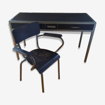 Desk and chair, industrial style