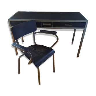 Desk and chair, industrial style