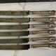 Box of 6 vintage Boulenger knives with LM monogram