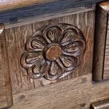 Solid oak buffet