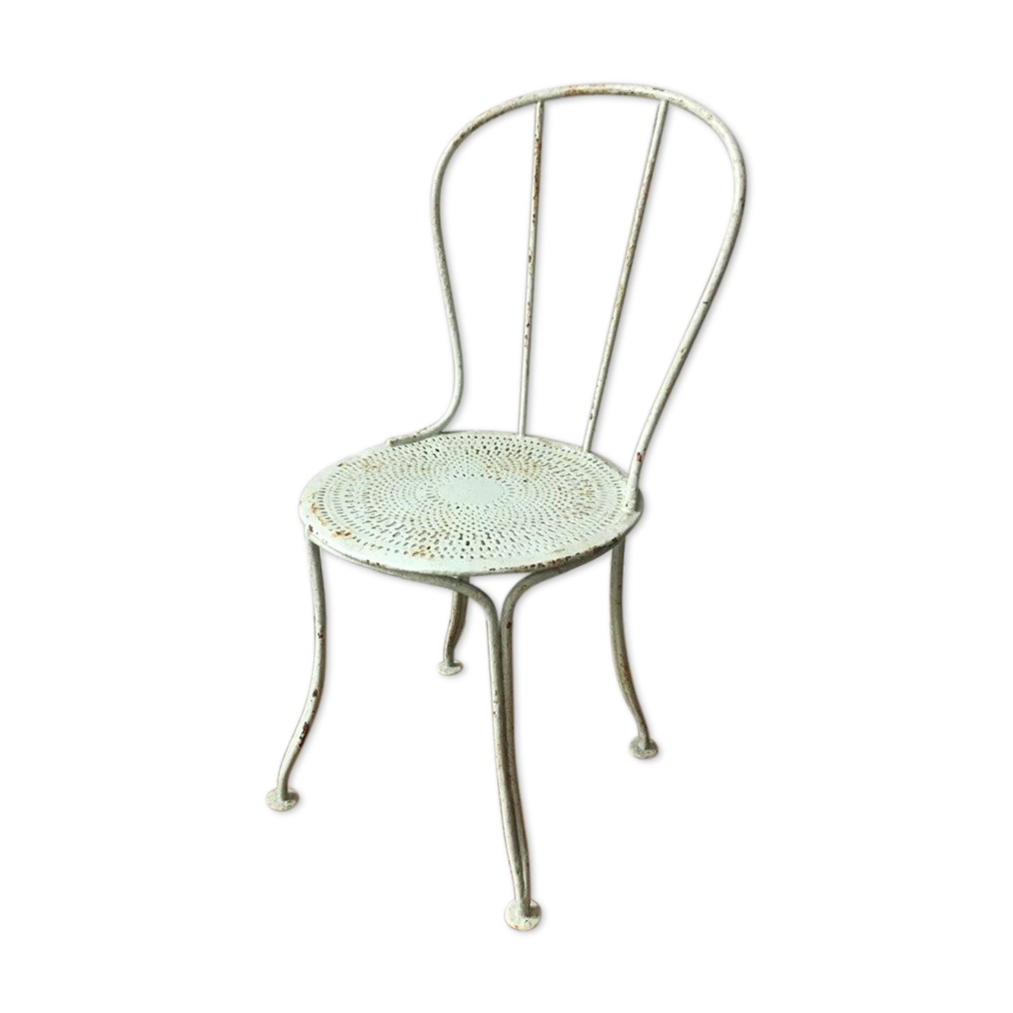 Chaise en acier, métal jardin