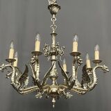 Antique chandelier in neo-gothic style.