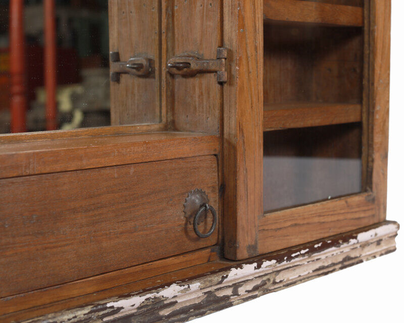 Ancient Mural Tablet Barbier Mirror Art Deco Piece of Origin India