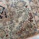 Handmade Persian rug beige cashmere wool from India 127x190cm