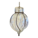 Vintage metal and blown glass lantern pendant.
