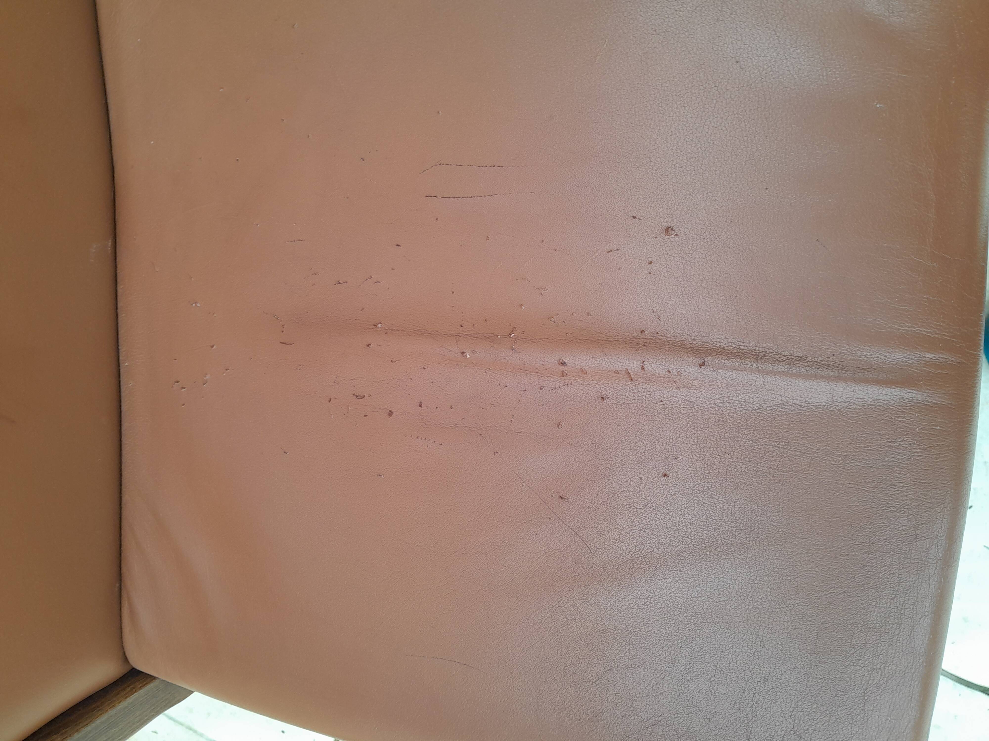 2 vintage Scandinavian Danish teak conference chair armchairs