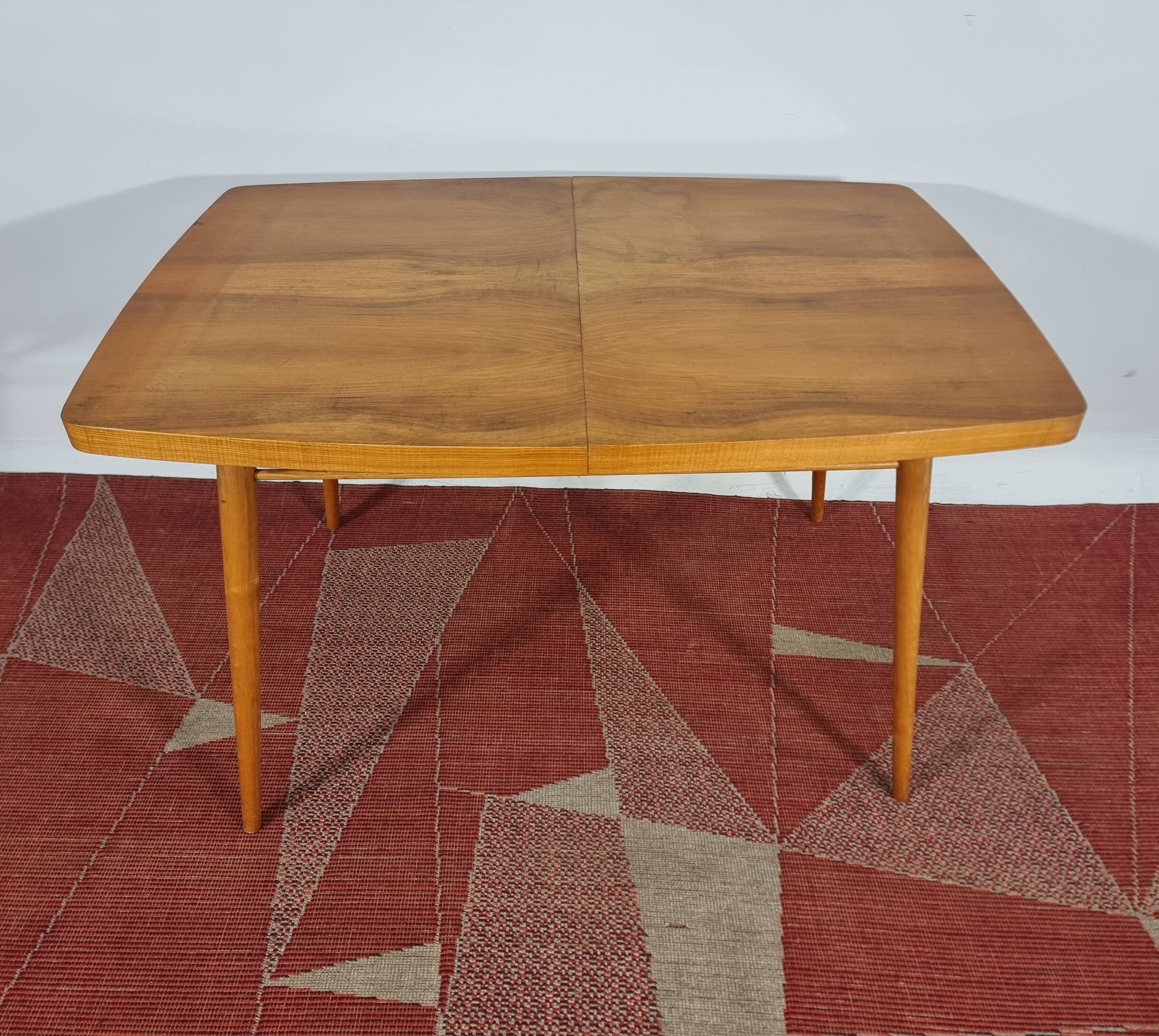 Dining Table and Chairs, 1960s, Set of 5