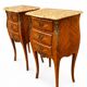Paire de table de chevet style Louis XV en Bois de Rose