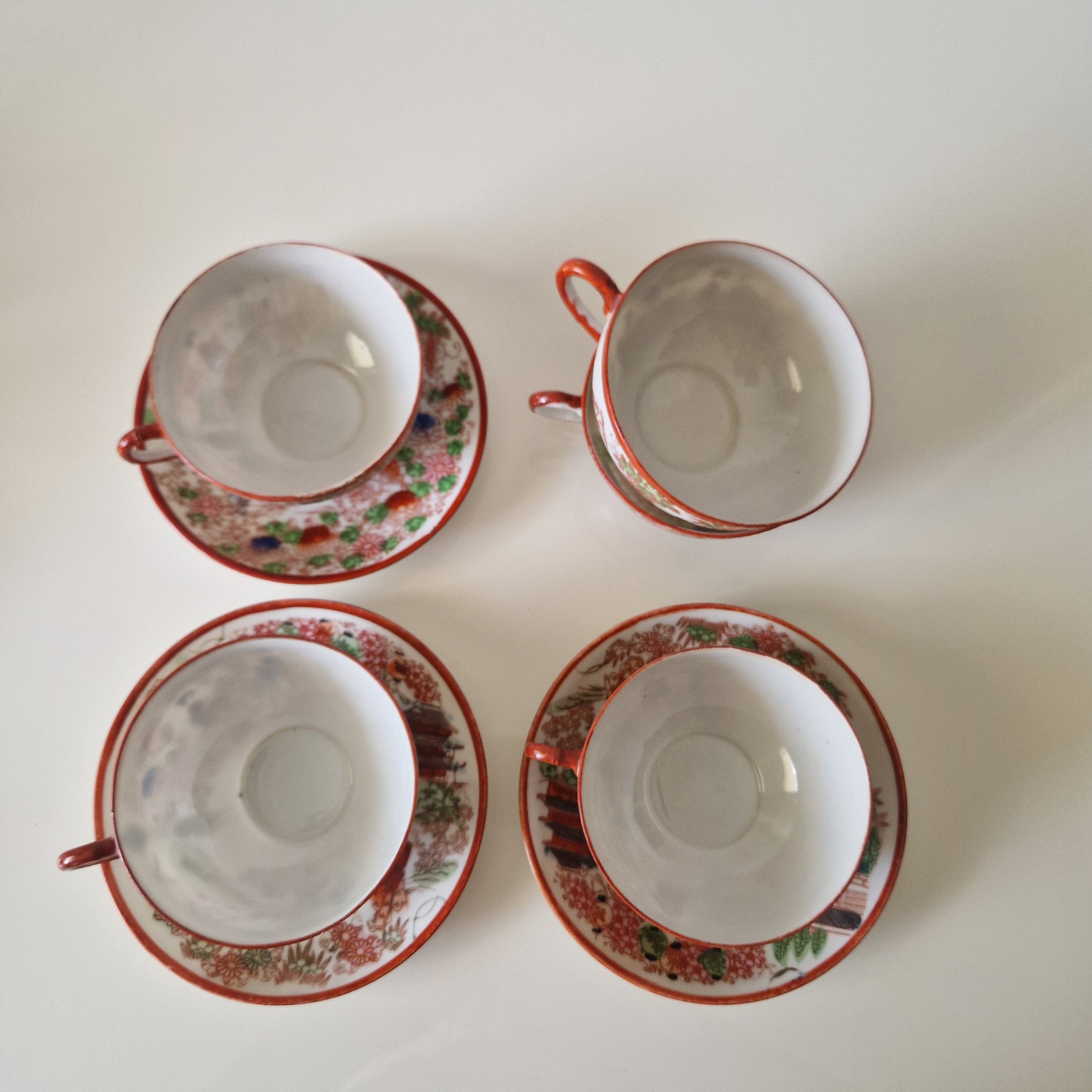 Set of 5 Japanese cups