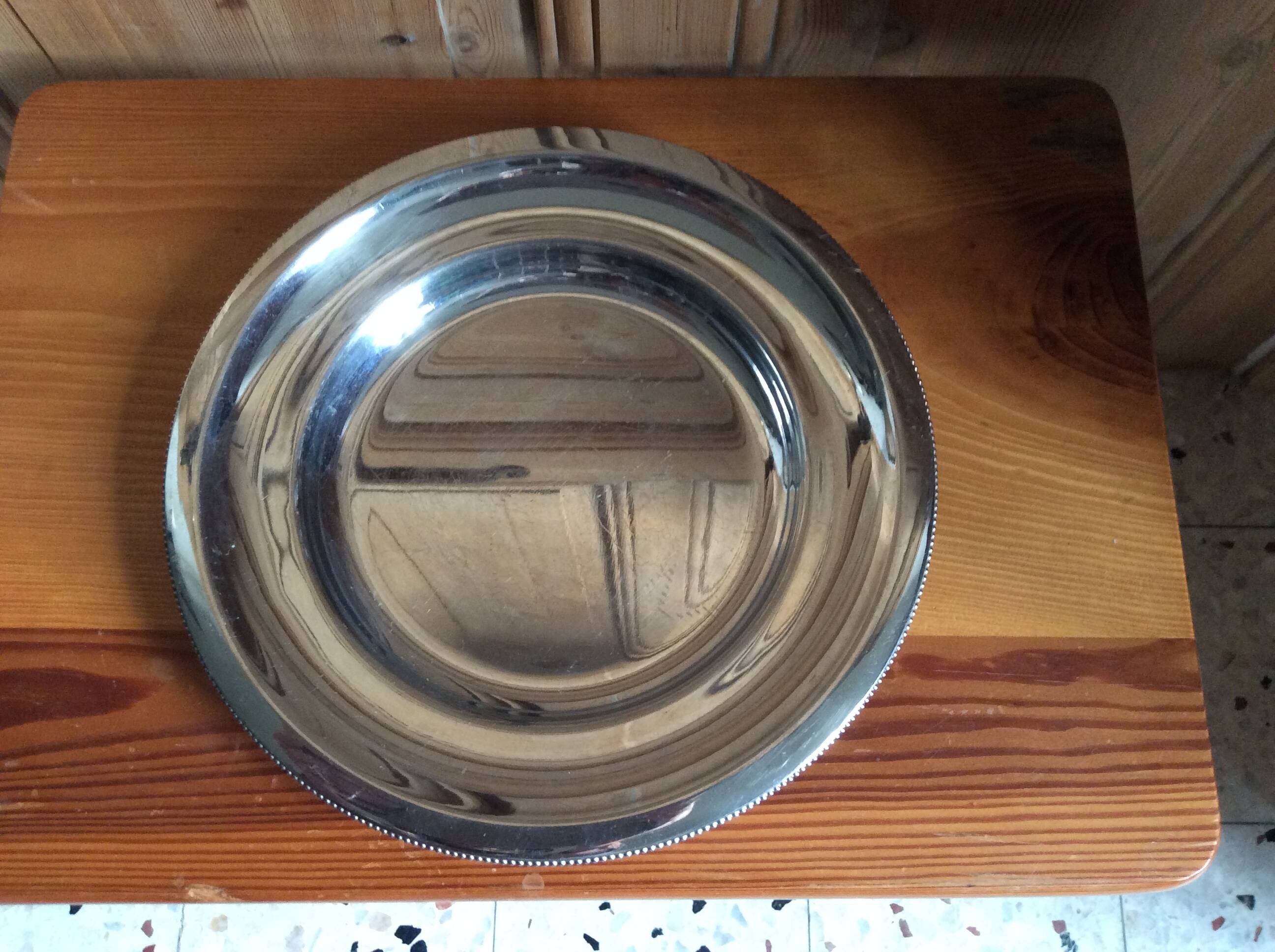 Stainless steel dish