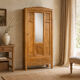 Parisian Art Deco wardrobe in raw oak, renovated.