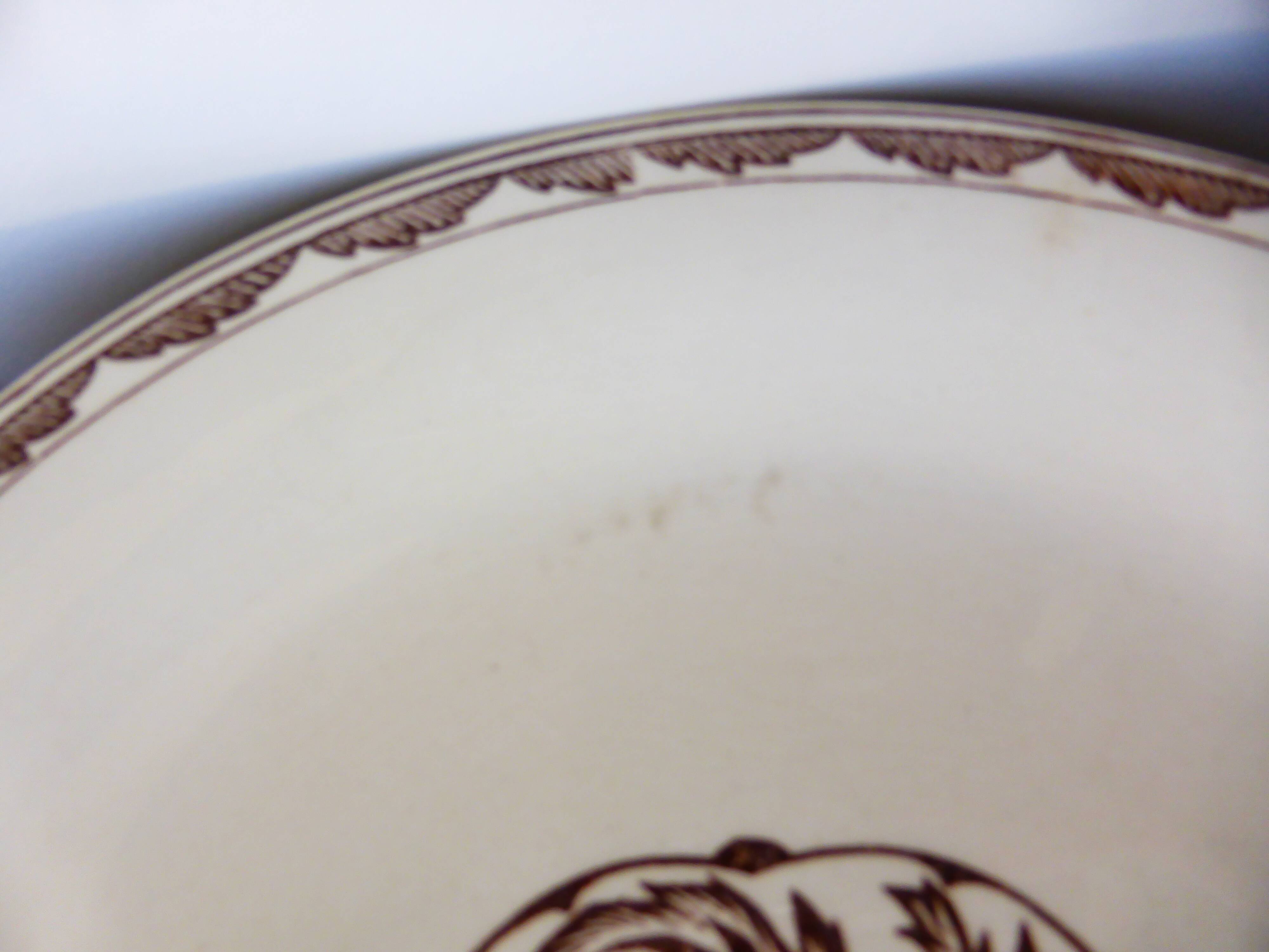 3 Sarreguemines flat plates, Argonne pattern 210734