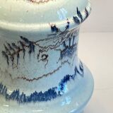 Chic vintage blue ceramic lamp