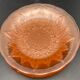 Vintage pink transparent glass dessert plates
