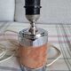 Vintage lamp in silvered metal