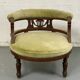 Fauteuil empire velours vert ancien