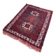 Vintage Kamseh Rug 130x97 cm, small, Tribal oriental Carpet truly Shabby Chic