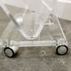 Vintage Lucite magazine cart, 1980s