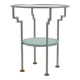 Memphis metal and glass table, 1980