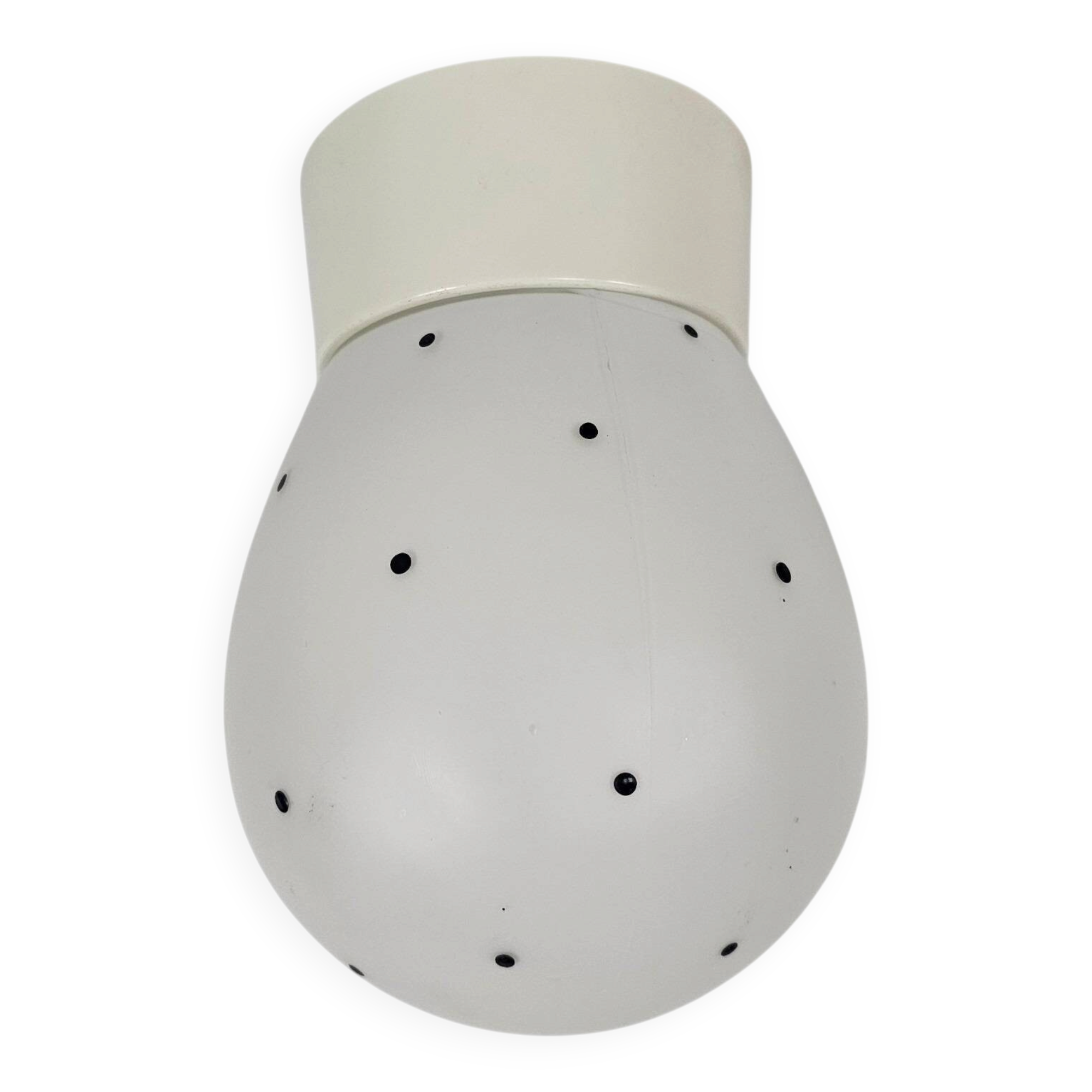 Philips - Flush Mount - Ceiling Light - Dot Pattern - Opaline - 1950s