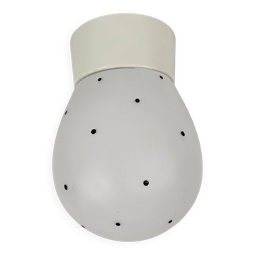 Philips - Plafonnier - Lumière de plafond - Motif de points - Opaline - Années 1950