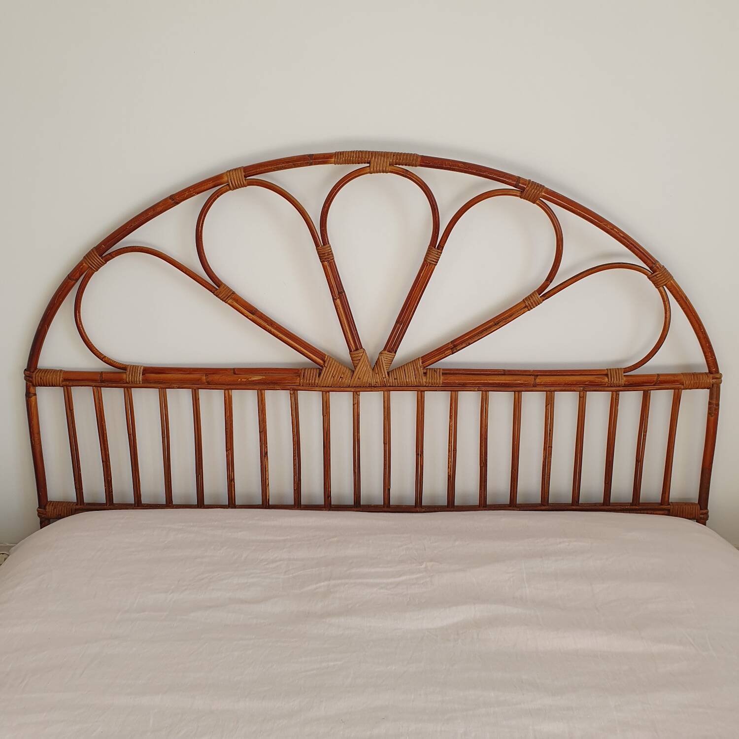 Rattan headboard for 2 people 140/160