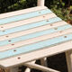 Lot de 3 chaises de jardin en bois latté